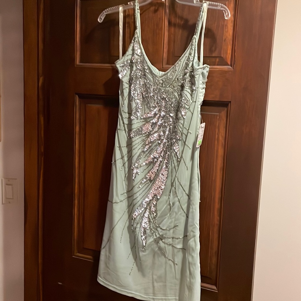 Dress with sequin detail